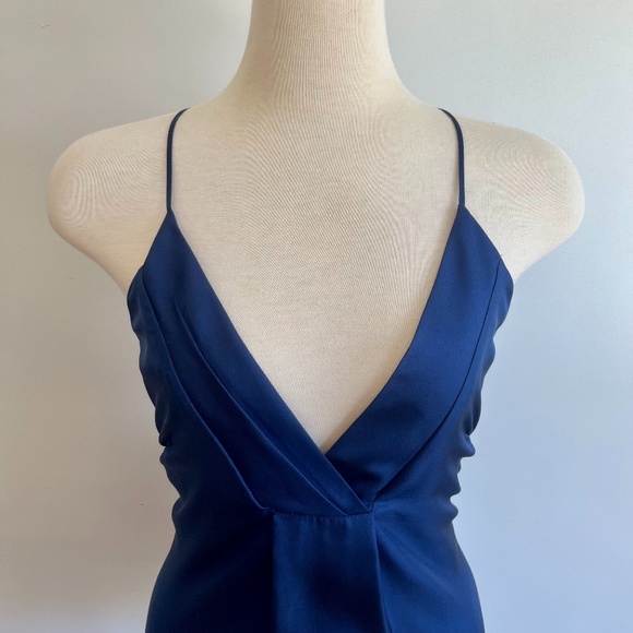 Like-New Blue ‘Club Monaco’ Silk Racer-Back Cami/Tank - Picture 2 of 16